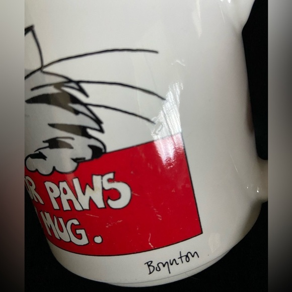 Vintage Sandra Boynton - Keep Your Paws Off My Mug - Grumpy Cat Mug - Japan - Picture 3 of 7